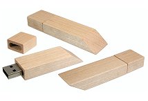 Eco Friendly Wood Usb Sticks Wedge Shape Cd270