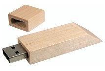 Environmentally Sustainable Wood Usb Flash Drive Wedge Shape Cd268