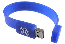 Silicon Usb Memory Wristband Blue Cd240