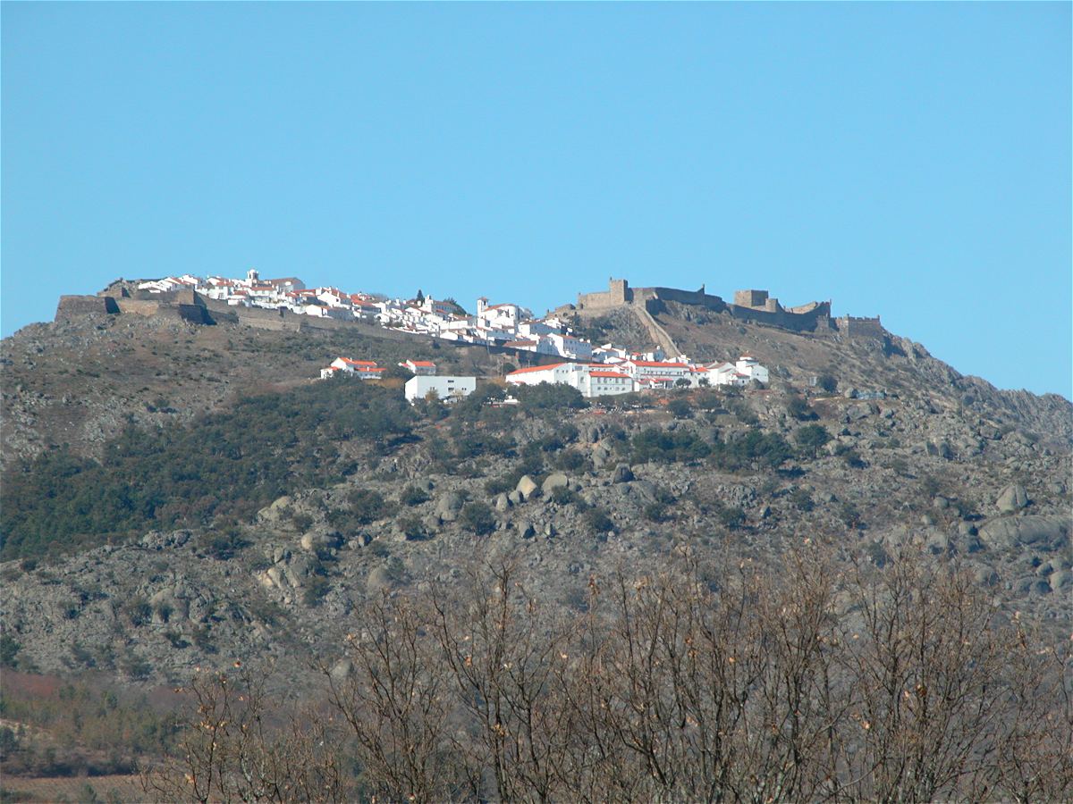 Marvao village viewed from a distance to the north east