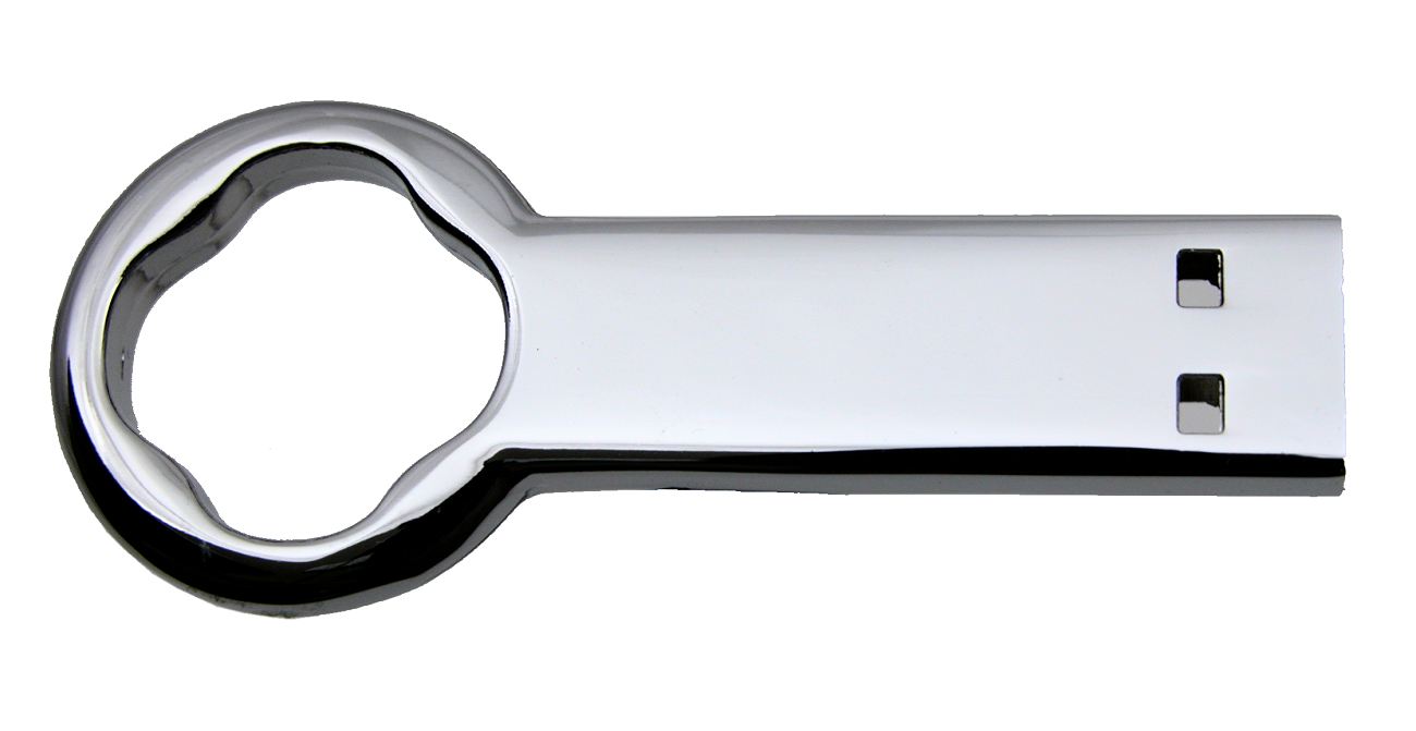 Silver Metal Key Shaped Usb Stick Cd283
